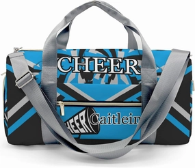Personalized Cheer Blue Custom Multi-functional Travel Bag, Unisex Portable Duffel Bag, Short Distance Travel Assistant