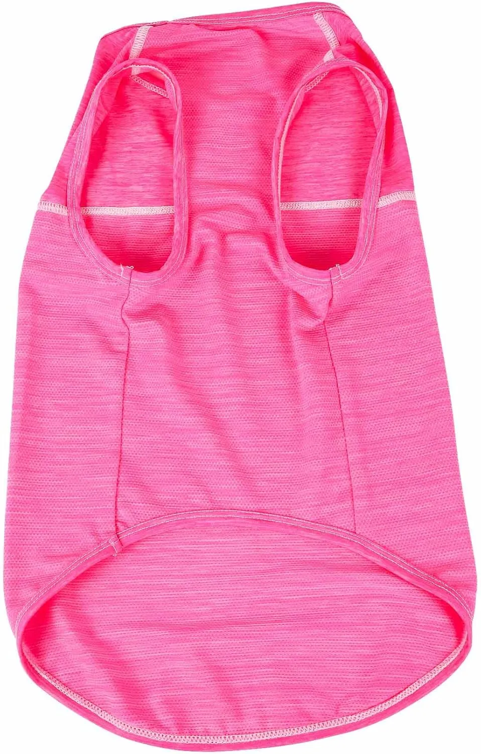 Pet Life ® Active 'Aero-Pawlse' Heathered Fitness and Yoga Dog T-Shirt Tank Top - Performance Pet T-Shirt with 4-Way-Stretch and Quick-Dry Technology - Summer Dog Clothes with Added Reflective Safety