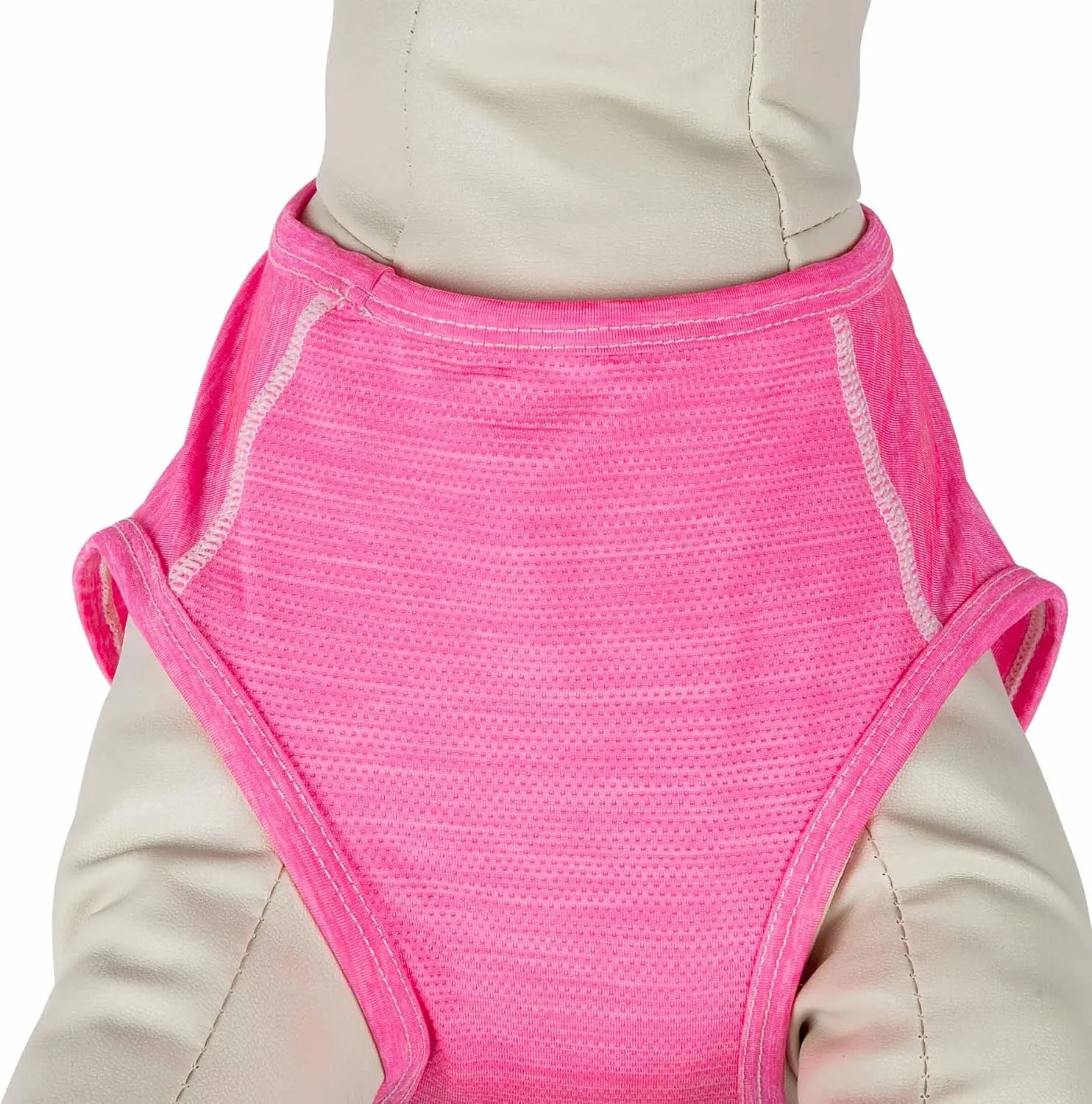 Pet Life ® Active 'Aero-Pawlse' Heathered Fitness and Yoga Dog T-Shirt Tank Top - Performance Pet T-Shirt with 4-Way-Stretch and Quick-Dry Technology - Summer Dog Clothes with Added Reflective Safety