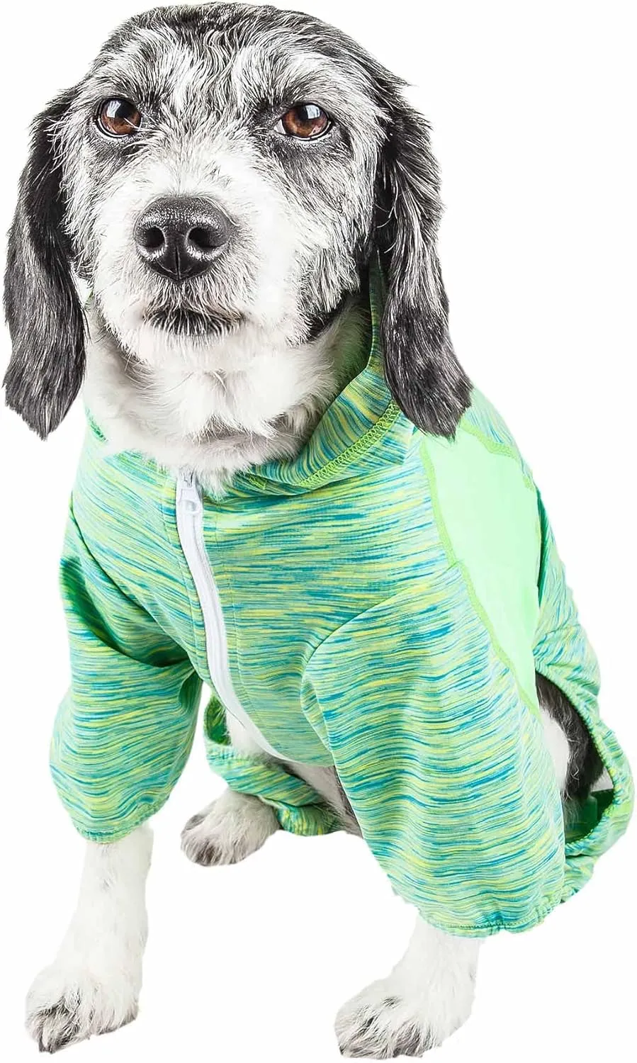 Pet Life ® Active Downward Dog Hoodie and Flexible Full Body Dog T-Shirt - Lightweight Dog Fitness Tracksuit and Yoga Dog Clothes Featuring 4-Way Stretch, Reflective and Quick-Dry Technology