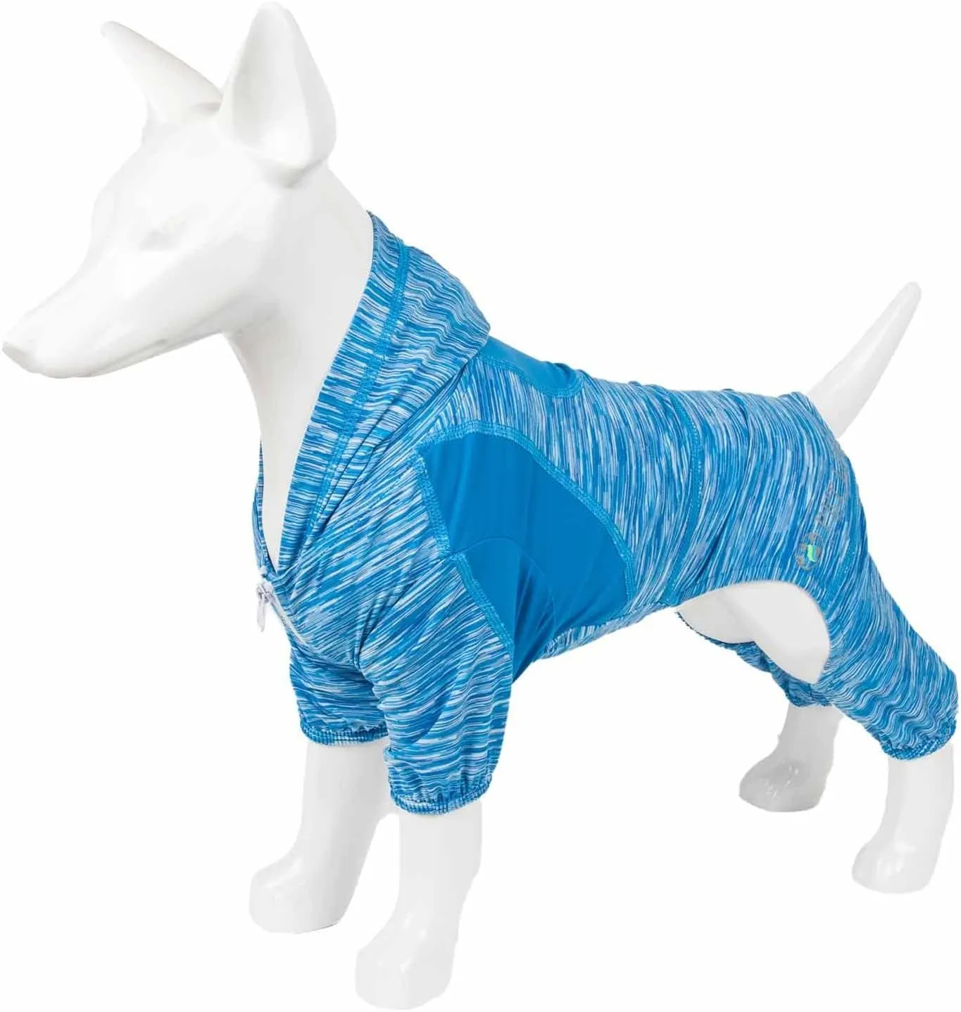 Pet Life ® Active Downward Dog Hoodie and Flexible Full Body Dog T-Shirt - Lightweight Dog Fitness Tracksuit and Yoga Dog Clothes Featuring 4-Way Stretch, Reflective and Quick-Dry Technology