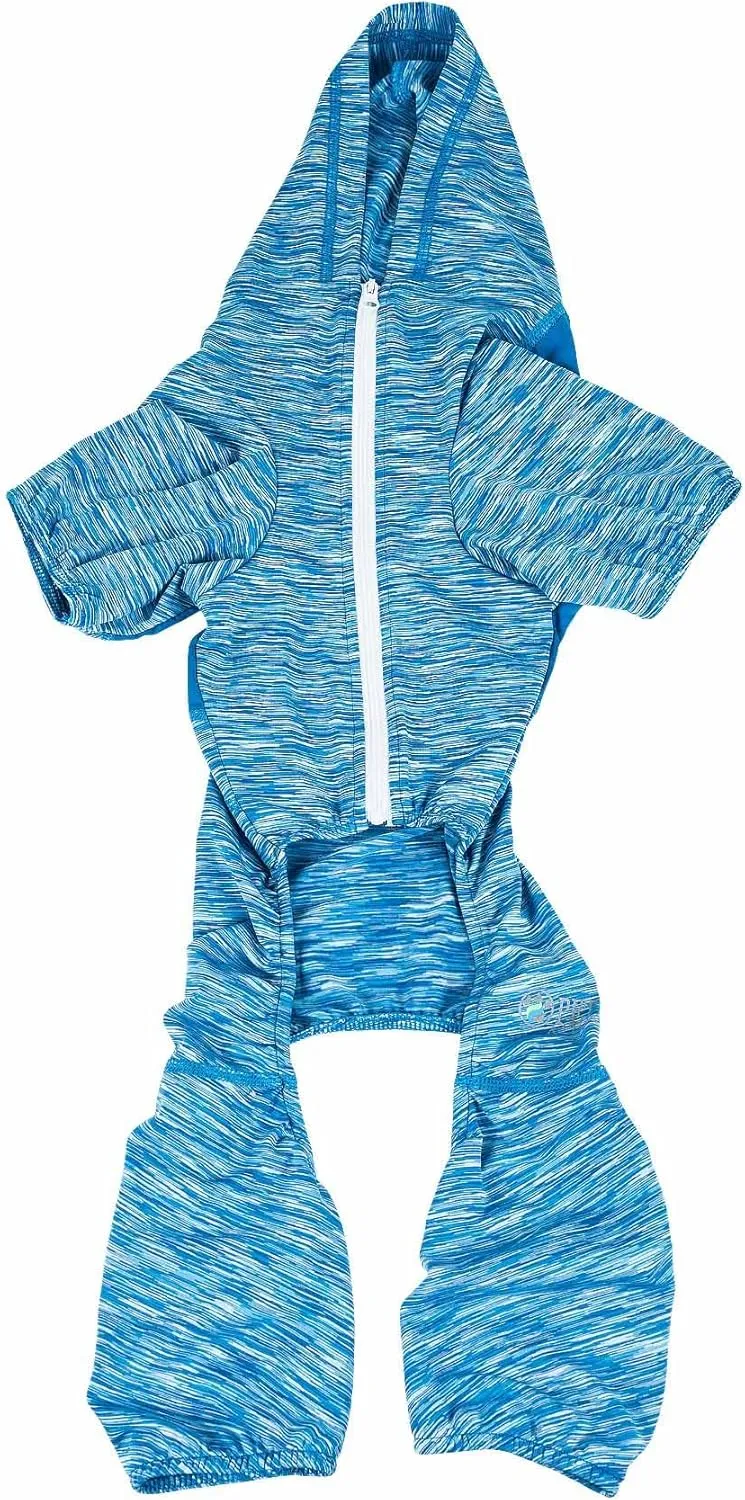 Pet Life ® Active Downward Dog Hoodie and Flexible Full Body Dog T-Shirt - Lightweight Dog Fitness Tracksuit and Yoga Dog Clothes Featuring 4-Way Stretch, Reflective and Quick-Dry Technology