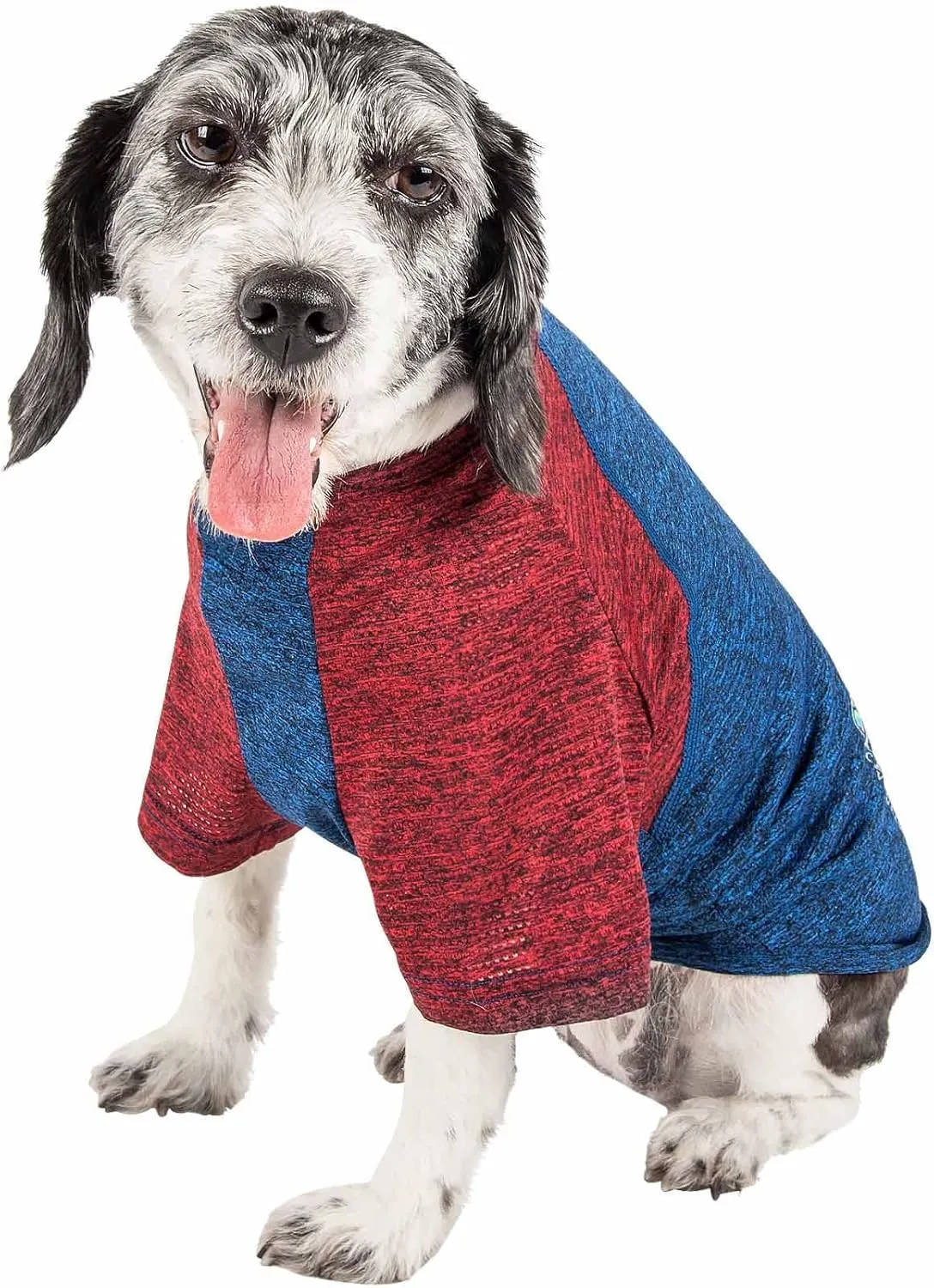 Pet Life ® Active 'Hybreed' 4-Way Stretch Two-Toned Performance Dog T-Shirt