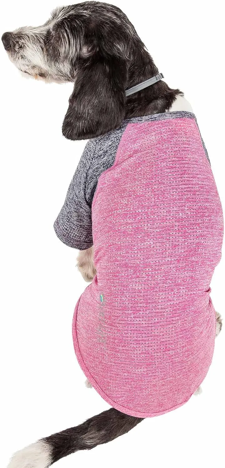Pet Life ® Active 'Hybreed' 4-Way Stretch Two-Toned Performance Dog T-Shirt