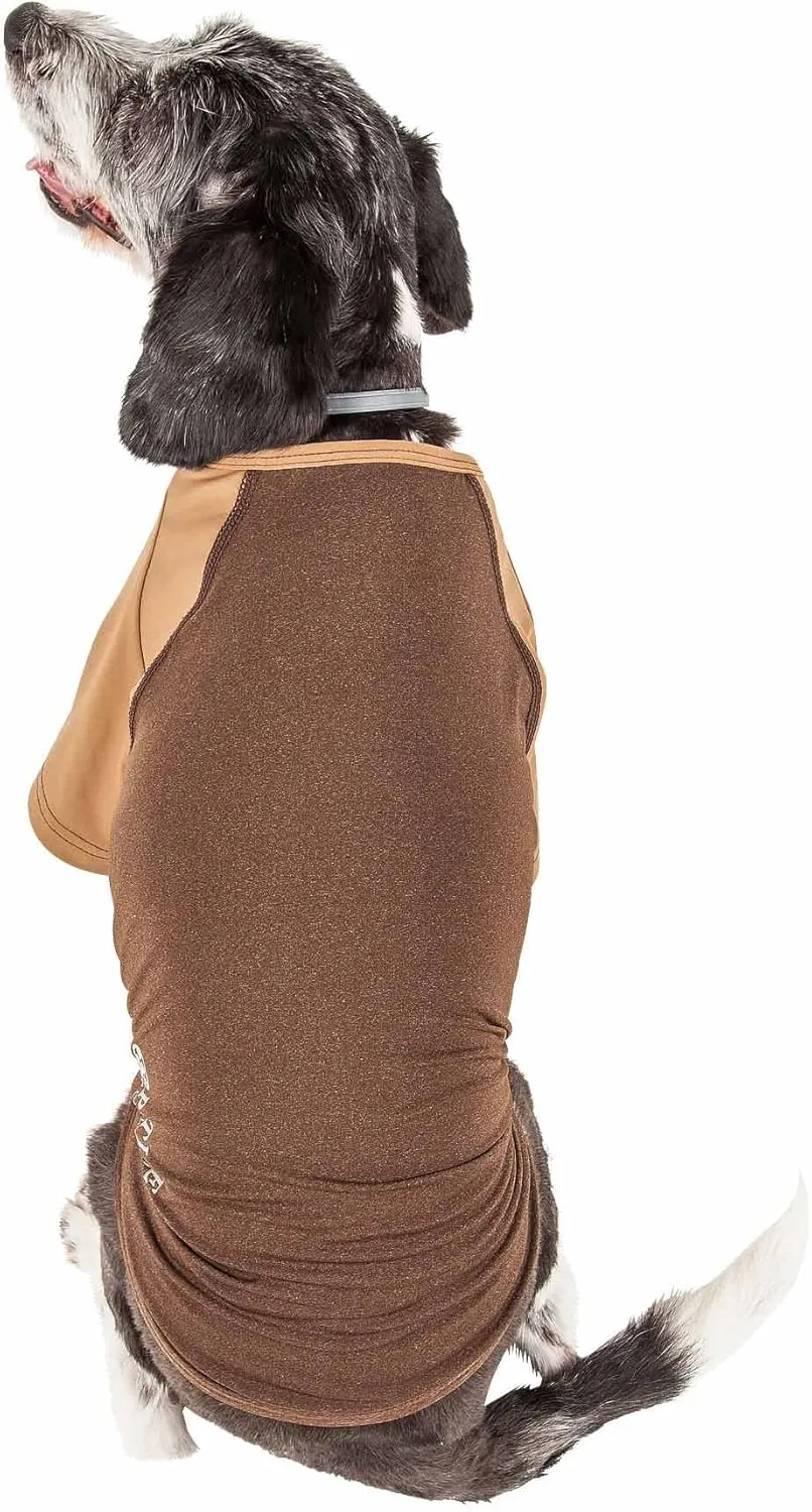 Pet Life ® Active 'Hybreed' 4-Way Stretch Two-Toned Performance Dog T-Shirt
