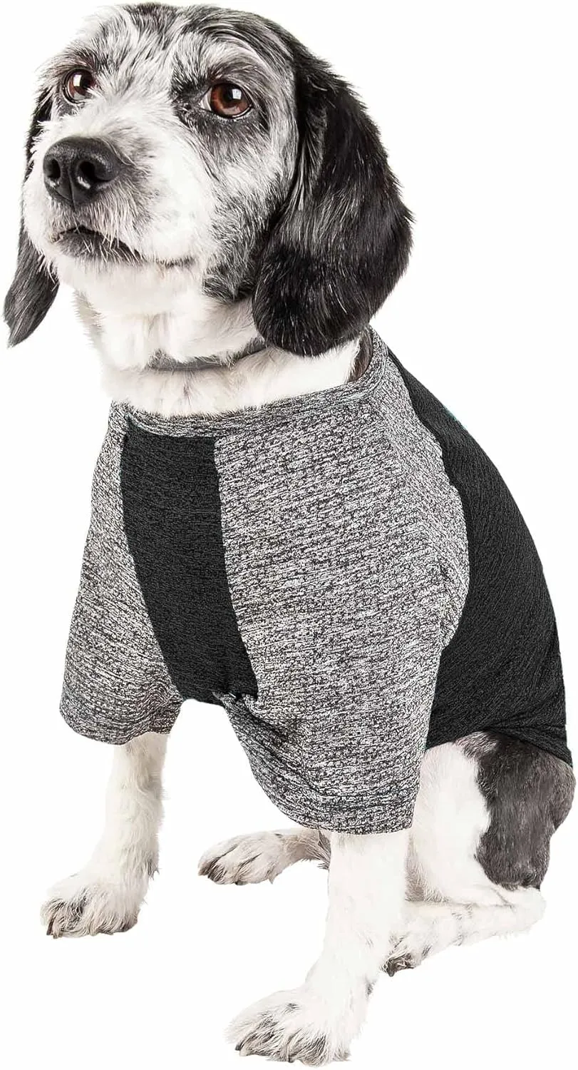 Pet Life ® Active 'Hybreed' 4-Way Stretch Two-Toned Performance Dog T-Shirt