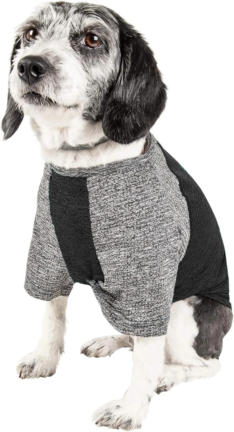 Pet Life ® Active 'Hybreed' 4-Way Stretch Two-Toned Performance Dog T-Shirt