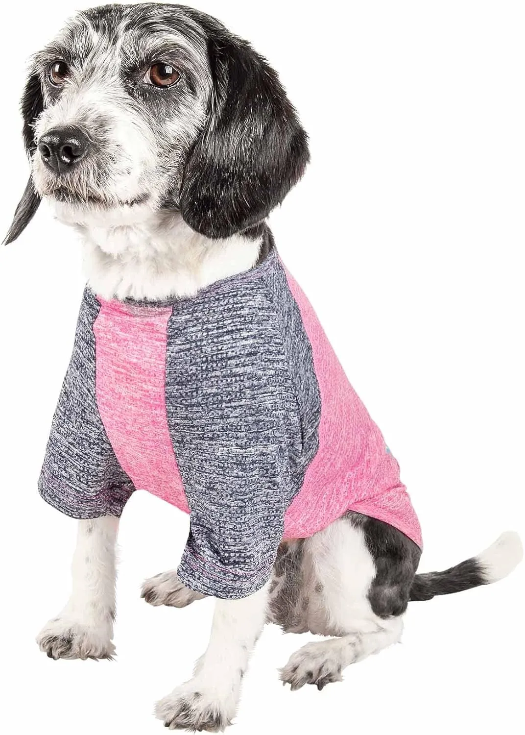 Pet Life ® Active 'Hybreed' 4-Way Stretch Two-Toned Performance Dog T-Shirt
