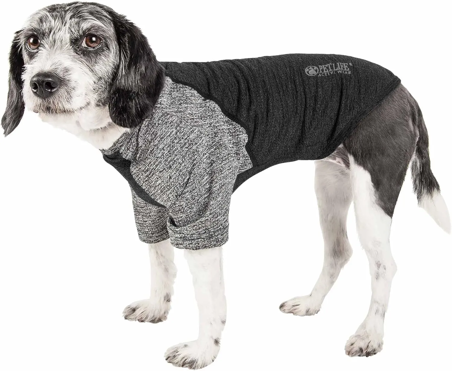 Pet Life ® Active 'Hybreed' 4-Way Stretch Two-Toned Performance Dog T-Shirt