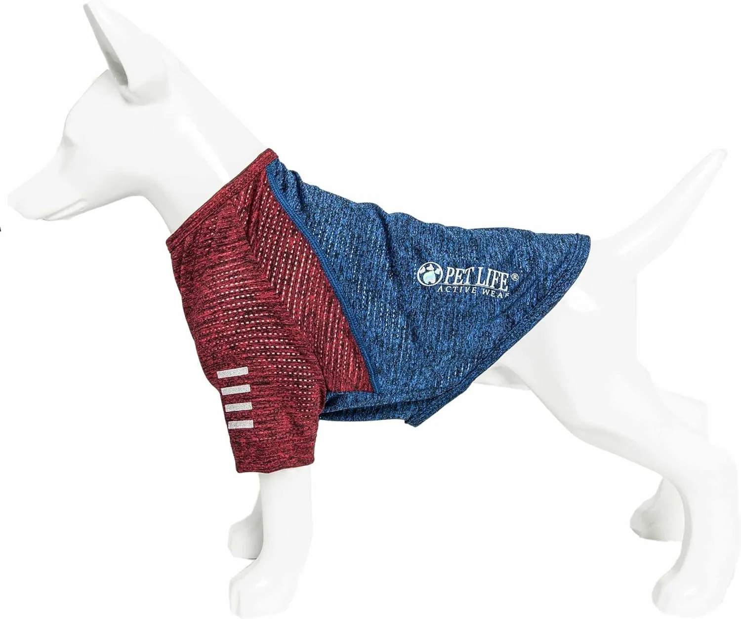 Pet Life ® Active 'Hybreed' 4-Way Stretch Two-Toned Performance Dog T-Shirt