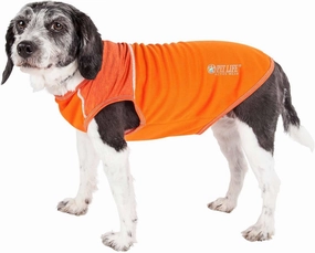Pet Life ® Active 'Aero-Pawlse' Heathered Fitness and Yoga Dog T-Shirt Tank Top - Performance Pet T-Shirt with 4-Way-Stretch and Quick-Dry Technology - Summer Dog Clothes with added Reflective Safety