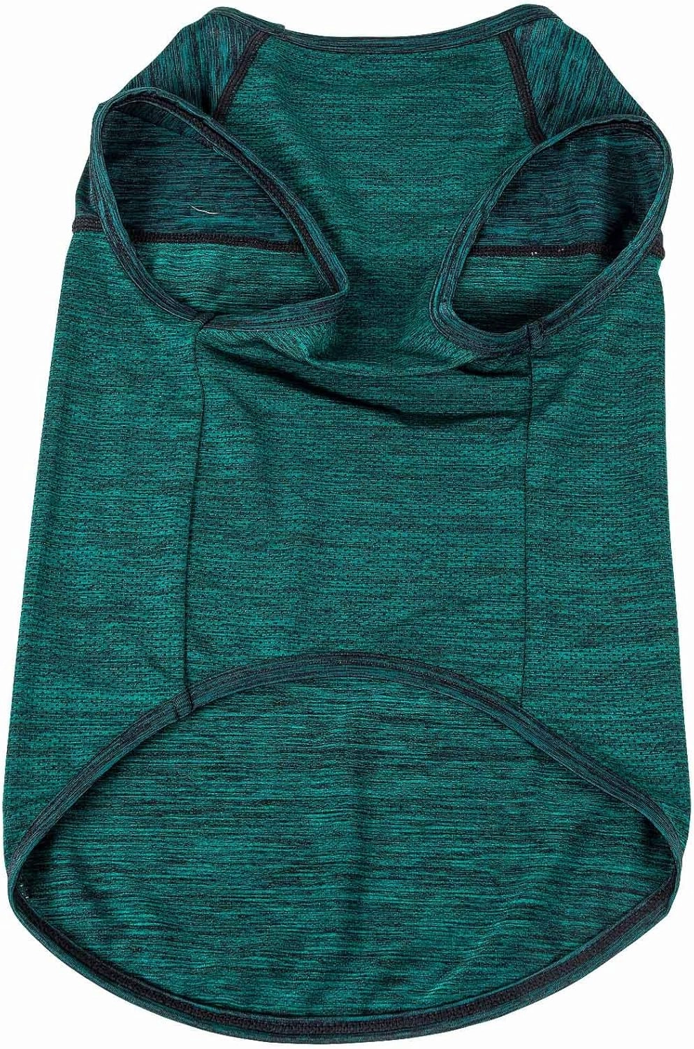 Pet Life ® Active 'Aero-Pawlse' Heathered Fitness and Yoga Dog T-Shirt Tank Top - Performance Pet T-Shirt with 4-Way-Stretch and Quick-Dry Technology - Summer Dog Clothes with Added Reflective Safety