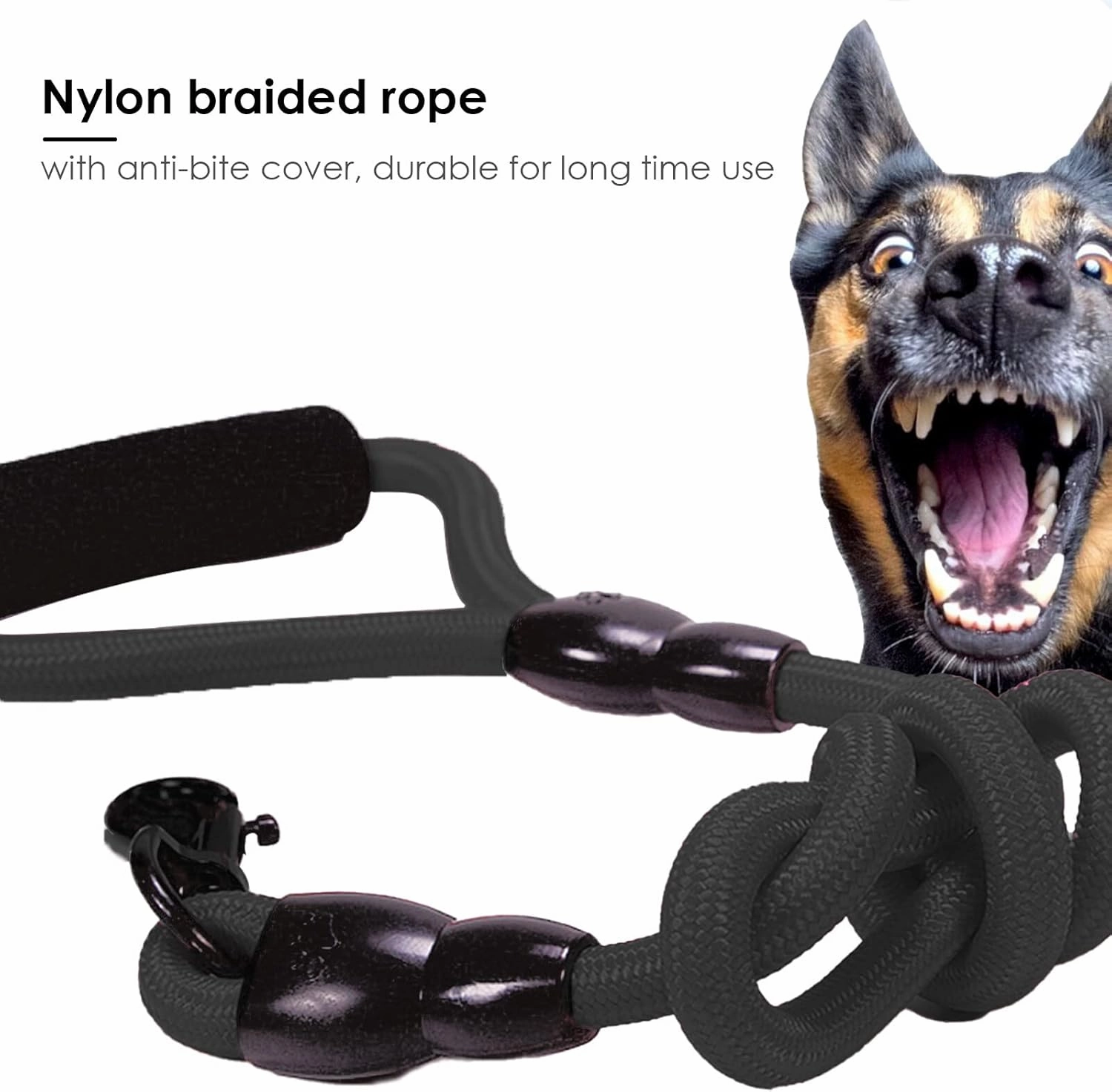 Petyoung 2/3/4 Way Pet Walking Couplers Lead Nylon Braided Rope No Tangle Dog Walking Tracks for 2/3/4 Dogs