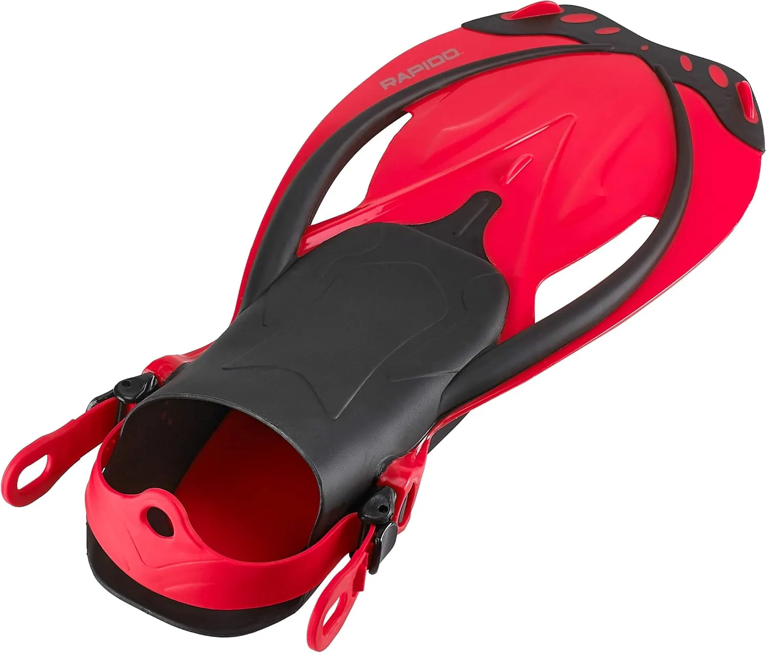 Phantom Aquatics Rapido Boutique Collection Marine Open Heel Adjustable Snorkel Fin with Snorkeling Gear Carry Bag