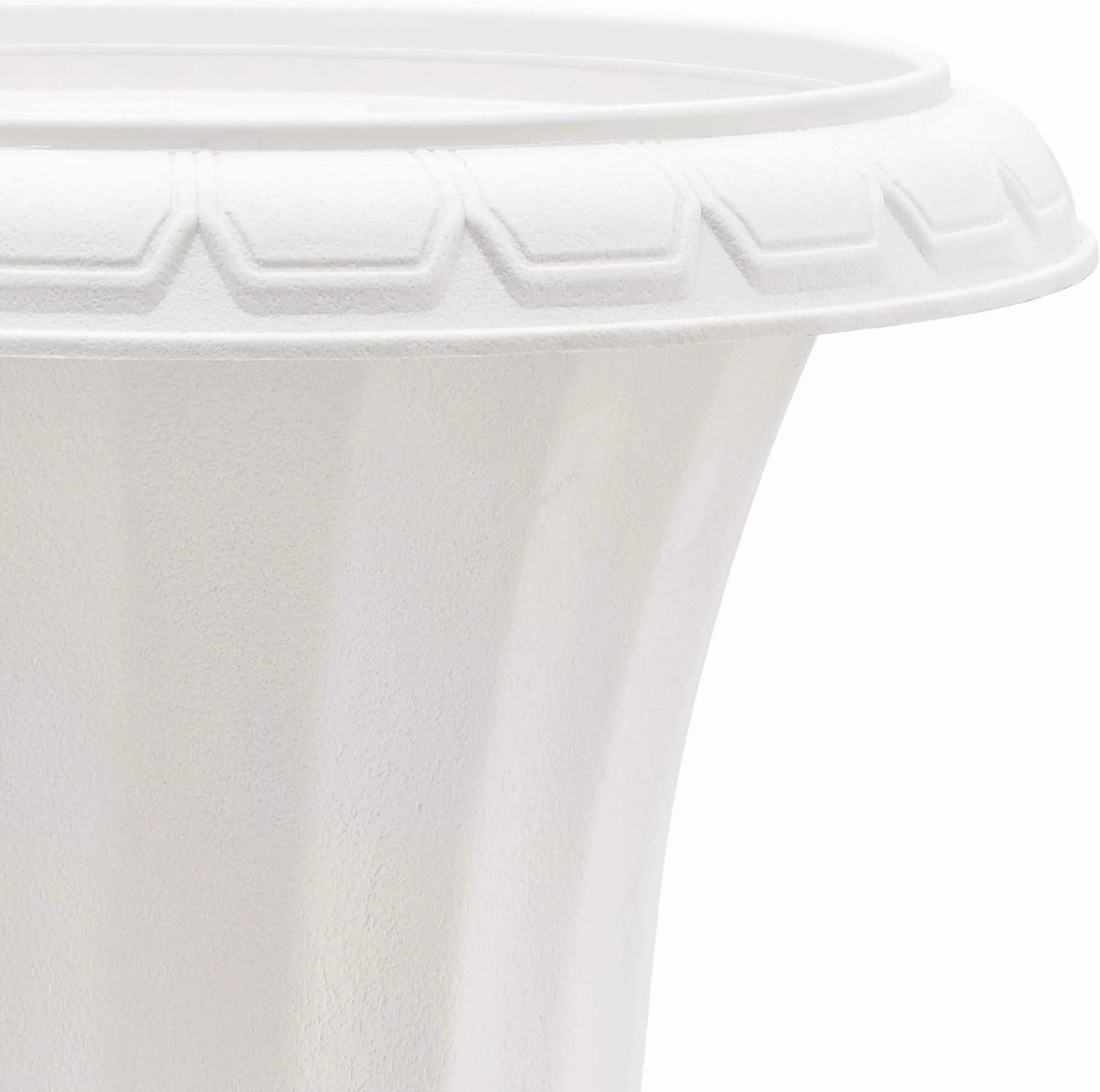 PL52WT-2 Deluxe Plastic Urn(Pack of 2), White