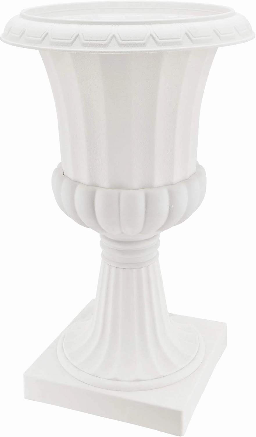 PL52WT-2 Deluxe Plastic Urn(Pack of 2), White