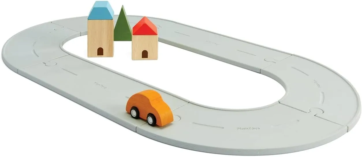 PlanToys Rubber Road & Rail Set Small (6300)