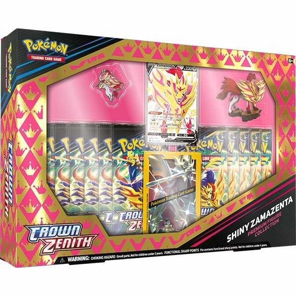 Pokemon TCG Crown Zenith Shiny Premium Figure Collection Box Zacian or Zamazenta