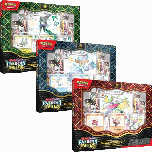 Pokemon TCG: Scarlet & Violet 4.5 Paldean Fates ex Premium Collection - Set of Three