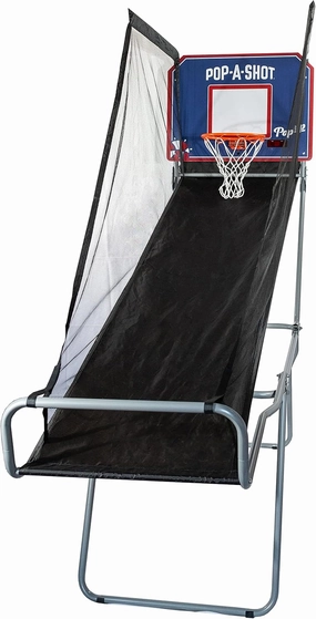 Pop-A-Shot - Pop-Up Game | Arcade Basketball Inside, Out, and On The Go | Infrared Sensor Scoring | 3 Balls | Foldable, Portable, Tote Bag Included