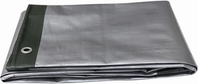 POPETPOP Outdoor Tarpaulin 2x2m Film Canopy Rainproof Sunshade Durable Tarps Easy to Store for Camping Picnic