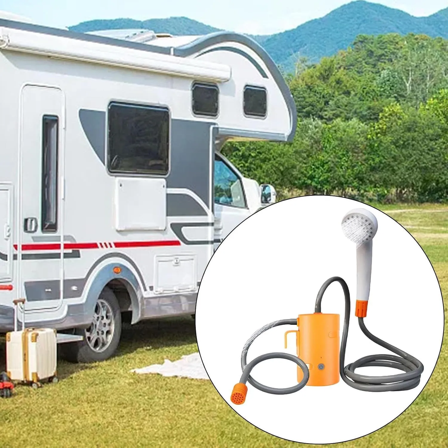 Portable Outdoor Shower System for Travel and Adventure