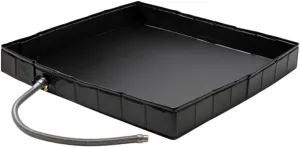 Portable Shower Pan,Foldable Shower Base Bottom Drainage Hole Design - Soft Basin Portable Flooring Camping Gear Easy Setup for Garden Patio Sauna RV Backyard Pet Bath
