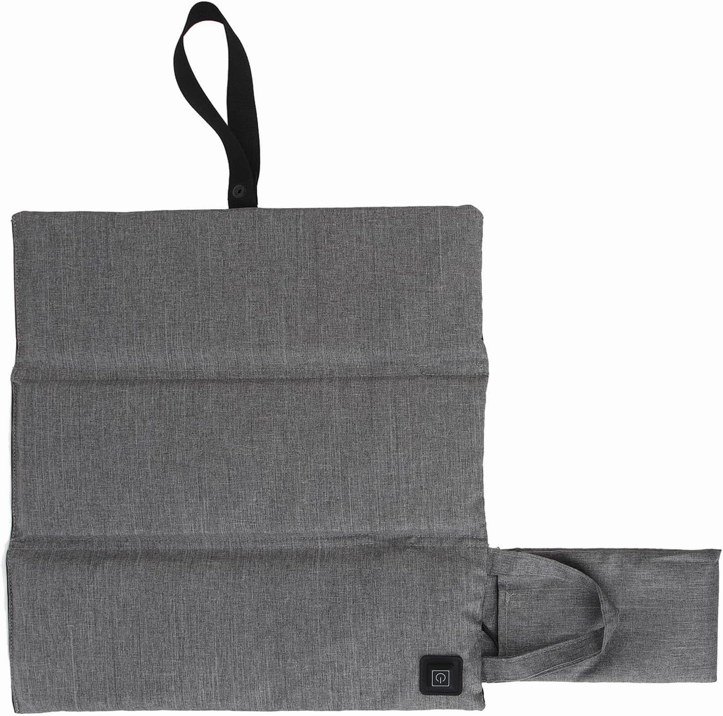 Portable Heated Seat Cushion, Trifold Portable Heated Cushion, USB Powered Foldable Seat Pad for Soccer, Baseball Games Camping and Fishing, Adjustable Temperature (Frosted Light Grey)