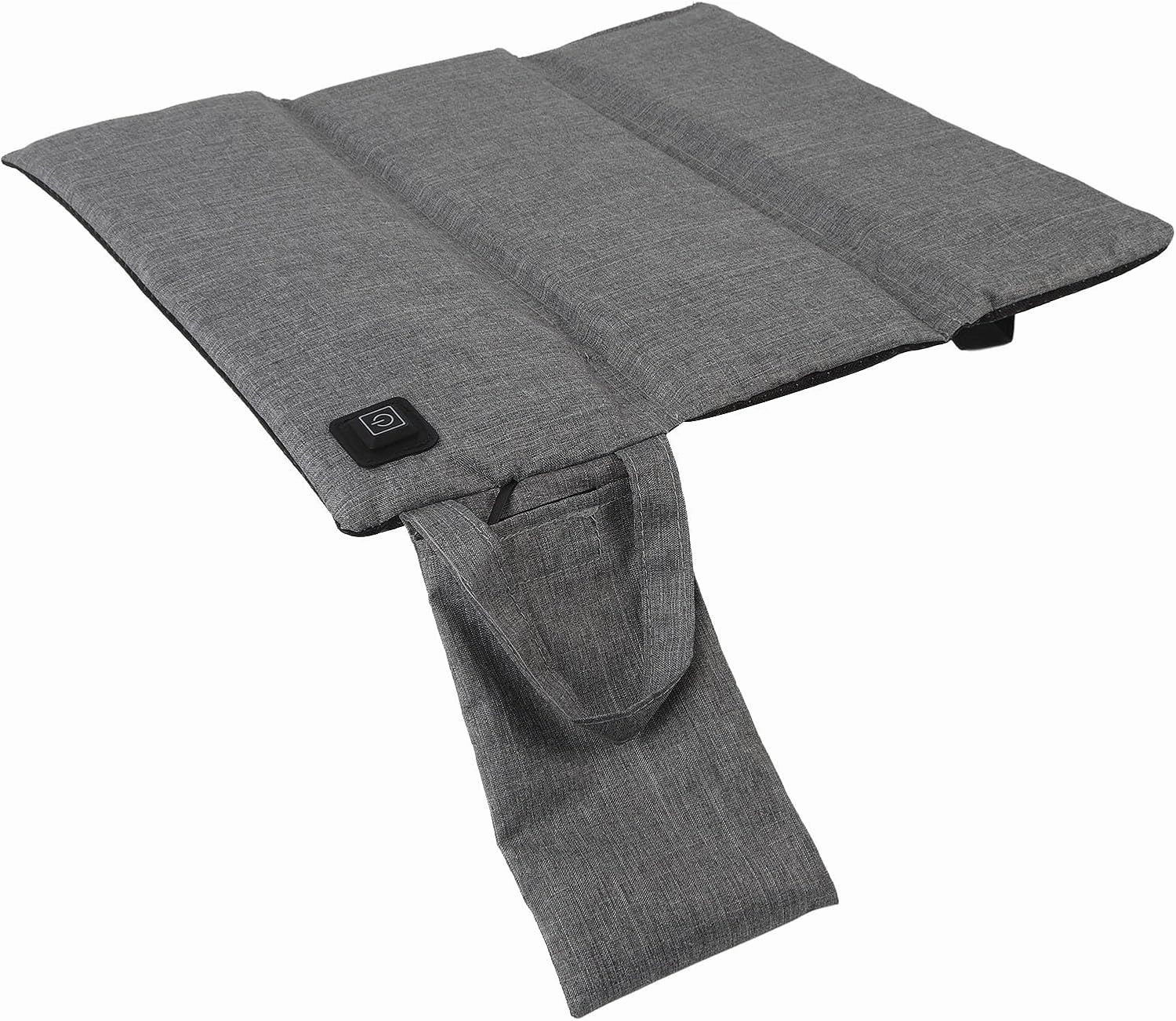 Portable Heated Seat Cushion, Trifold Portable Heated Cushion, USB Powered Foldable Seat Pad for Soccer, Baseball Games Camping and Fishing, Adjustable Temperature (Frosted Light Grey)