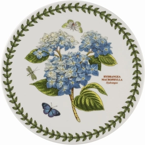 Portmeirion Botanic Garden 8-Inch Trivet, Hydrangea Motif - Durable Porcelain Essential Kitchen Tool, Microwave & Dishwasher Safe, Freezer Friendly - Versatile for Home Gatherings & Parties