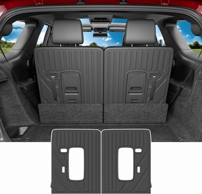 powoq 3rd Backrest Mat Compatible with 2016-2025 Dodge Durango 6&7 Seats Seat Back Protector Replacement for 2016-2025 Dodge Durango Accessories (3rd Row Backrest Mat)