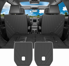 powoq 6 Seats Cargo Mat Compatible with 2016-2025 Dodge Durango Trunk Mat TPE 2nd Back Seat Protector Cargo Liner Trunk Liner Replacement for 2016-2025 Dodge Durango Accessories