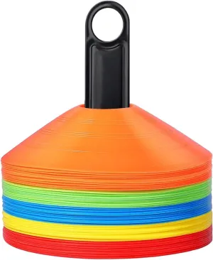 Pro Disc Cones - Training Cones Agility Soccer Cones with Carry Bag for Training, Soccer, Football, Basketball,Kids and Other Sports and Games(22G)
