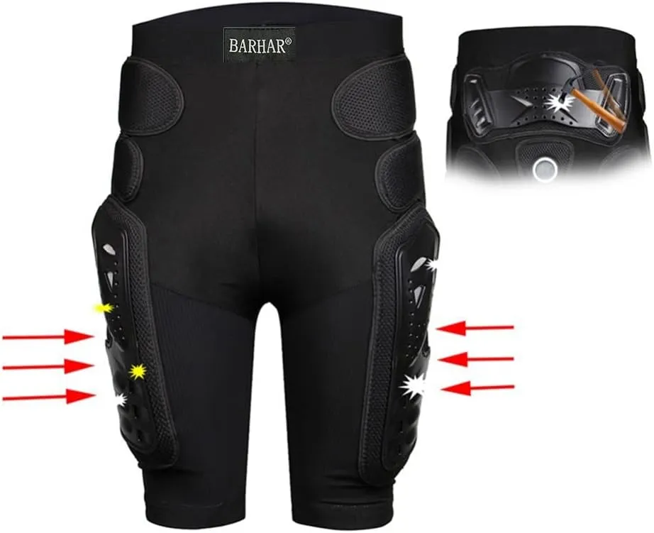 Protective Armor Pants Hockey Knight Gear for Motorcycle Motocross Racing Ski Protect Pads Sports HIPS Legs (Medium)