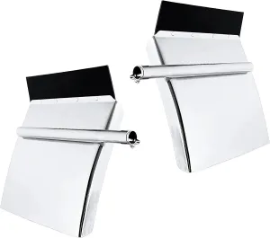 Quarter Fenders for Semi Truck, 1 Pair Stainless Steel Heavy Duty Quarter Fenders, 24" x 24"