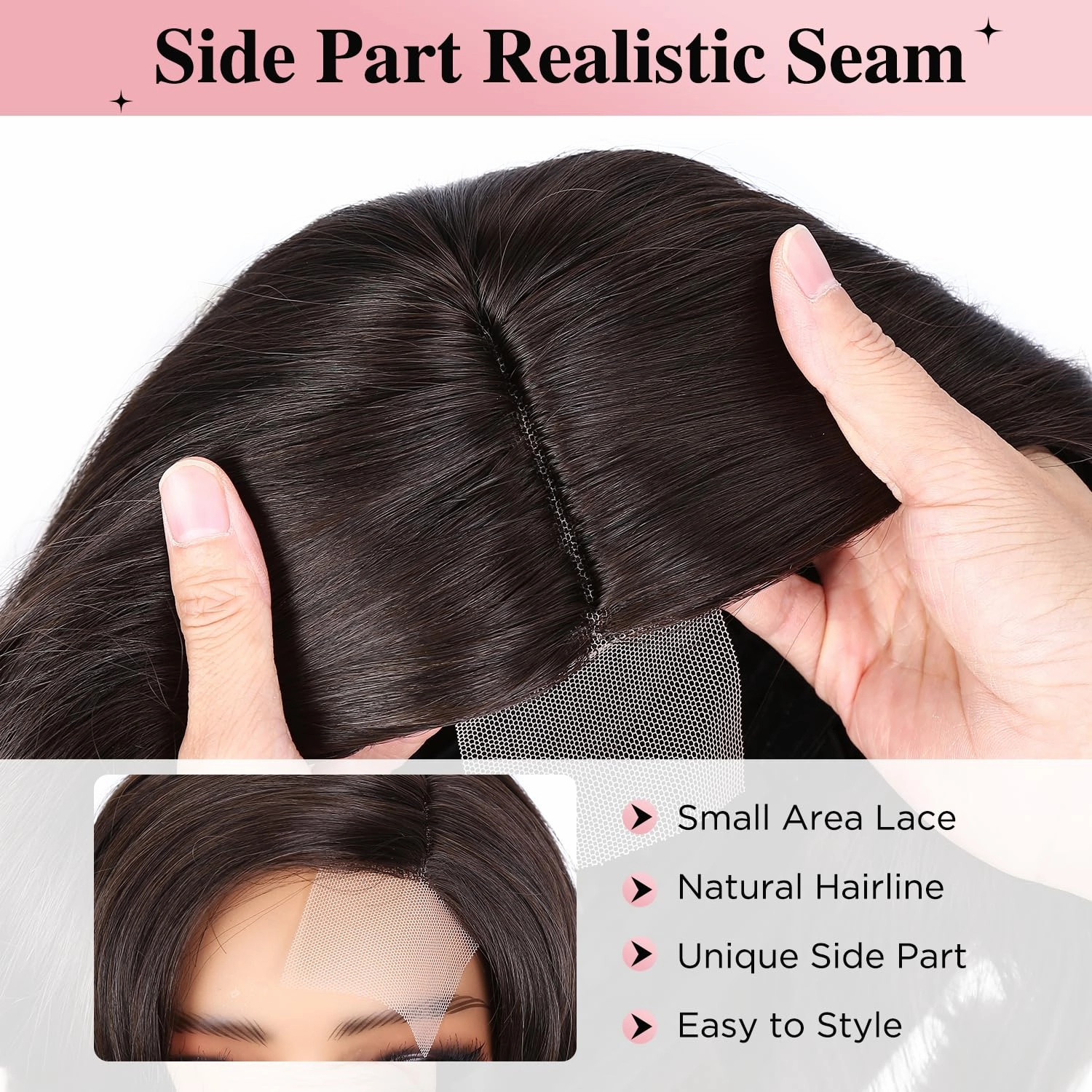 Quick Wig Loose Wave Bob Wig Side Part Short Curly Wavy Wig for Black Women Chocolate Glueless Lace Part Synthetic Wig Shoulder Length Body Wave Wig