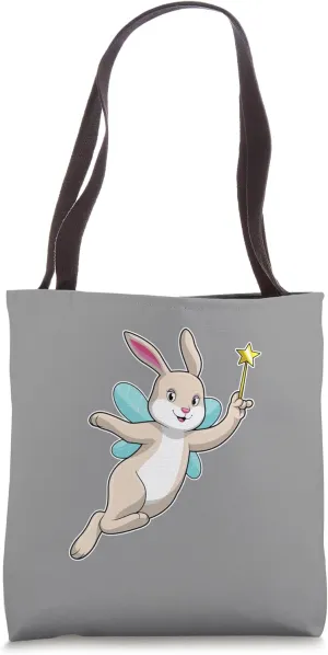 Rabbit Fairy Magic wand Wings Tote Bag