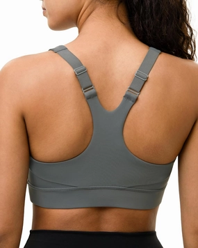 Racerback Sports Bras for Women High Support Adjustable Straps Molded Cup Workout Fitness Running Gym Bra
