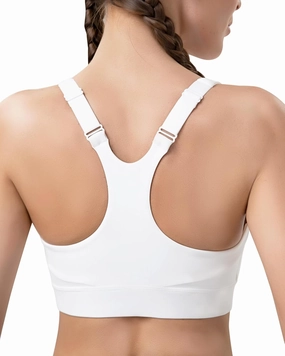 Racerback Sports Bras for Women High Support Adjustable Straps Molded Cup Workout Fitness Running Gym Bra