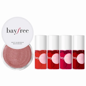 Radiant Finish, Hydrating, Creamy, Lightweight & Blendable Mulit Glow Balm & Long Lasting Waterproof Lip Tint Stain Set