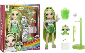 Rainbow High Fashion Doll with Slime & Pet - Jade (Green) - 28 cm Shimmer Doll with Sparkle Slime, Magical Pet and Fashion Accessories - Kids Toy - Great for Ages 4-12 Years