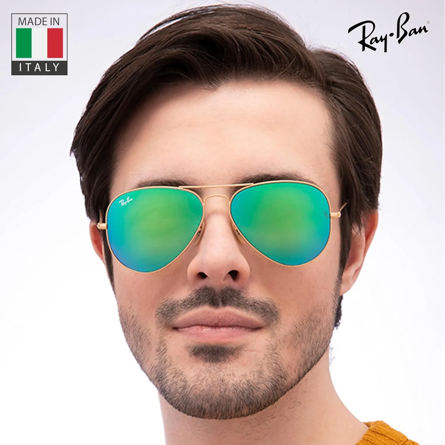 Ray-Ban RB3025 Classic Aviator Shape Sunglasses With Eyewear Kit Bundle - Adjustable Nose Pads - Retro Sunglasses