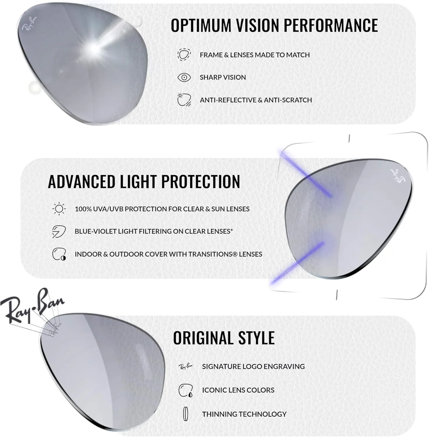 Ray-Ban RB3663 Square Shape Sunglasses With Eyewear Kit Bundle - Adjustable Nose Pads - Square Sunglasses