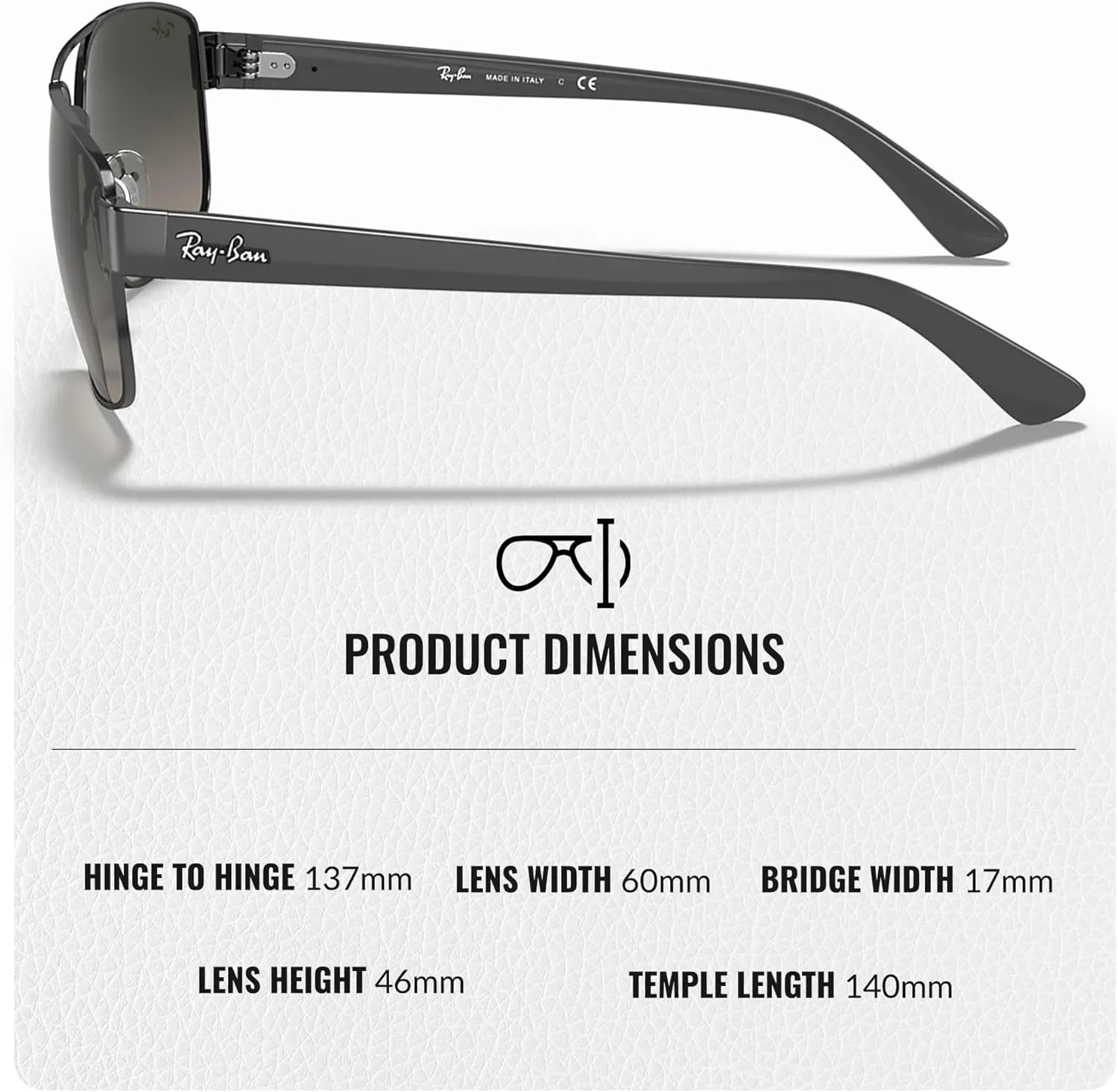 Ray-Ban RB3663 Square Shape Sunglasses With Eyewear Kit Bundle - Adjustable Nose Pads - Square Sunglasses