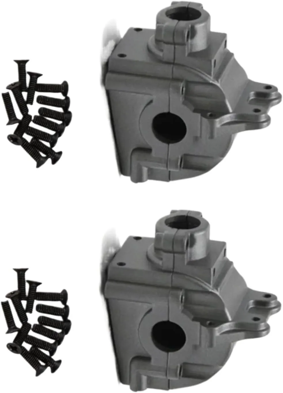RC Upgrade Parts for Wltoys for 144001 144002 144010 124007 124016 124017 124019 Metal Gearbox Housing Gear Box Shell Differential Case Upgrade Parts(Grey)