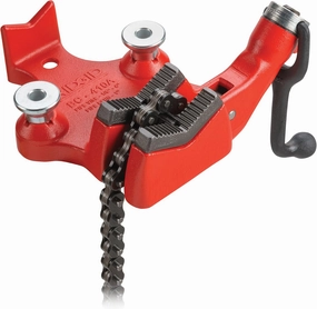 RIDGID 40195 Model BC410 Top Screw Bench Chain Vise, 1/8-inch to 4-inch Bench Vise, Small