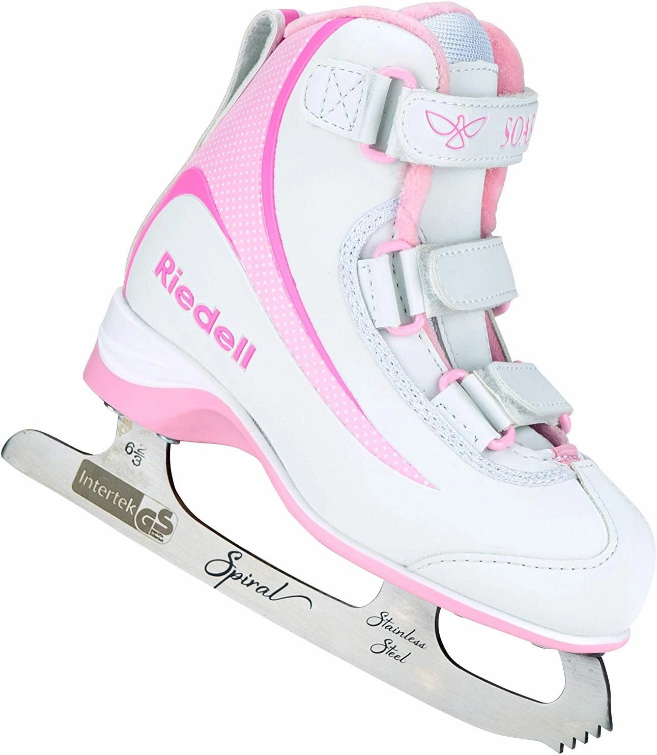 Riedell Skates - Soar Youth Ice Skates - Recreational Soft Beginner Kids Figure Ice Skates