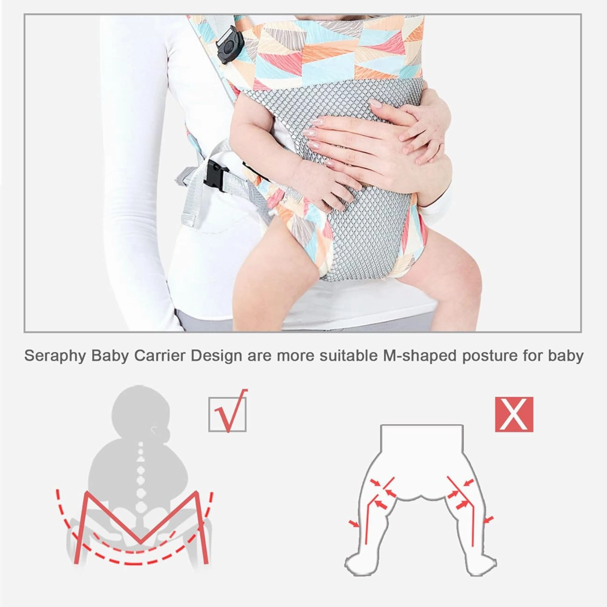 Riona Ergonomic Trendy Baby Carrier