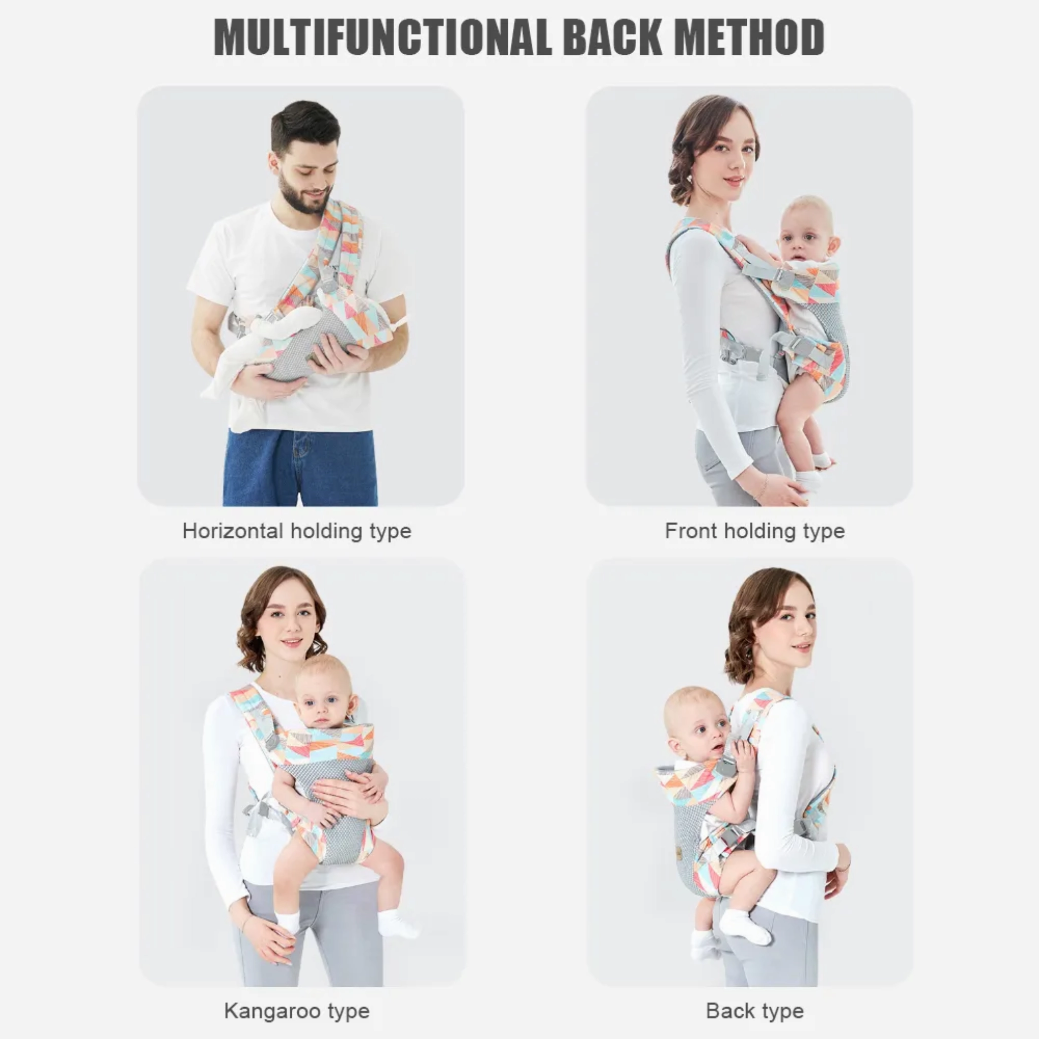 Riona Ergonomic Trendy Baby Carrier