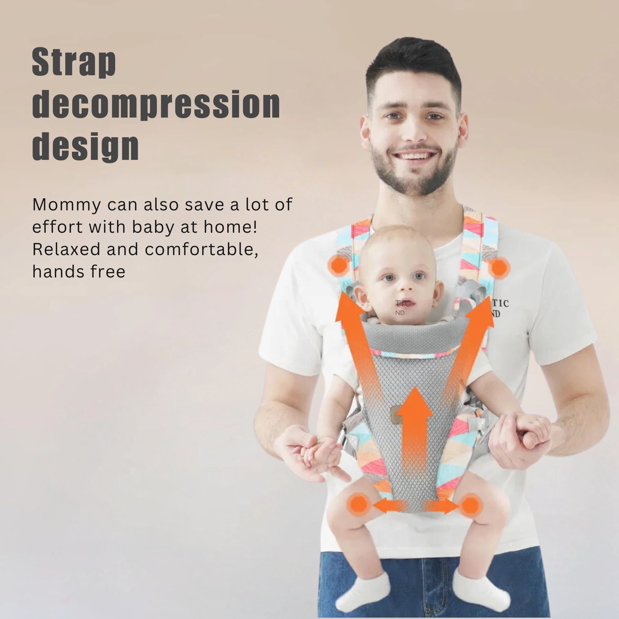 Riona Ergonomic Trendy Baby Carrier